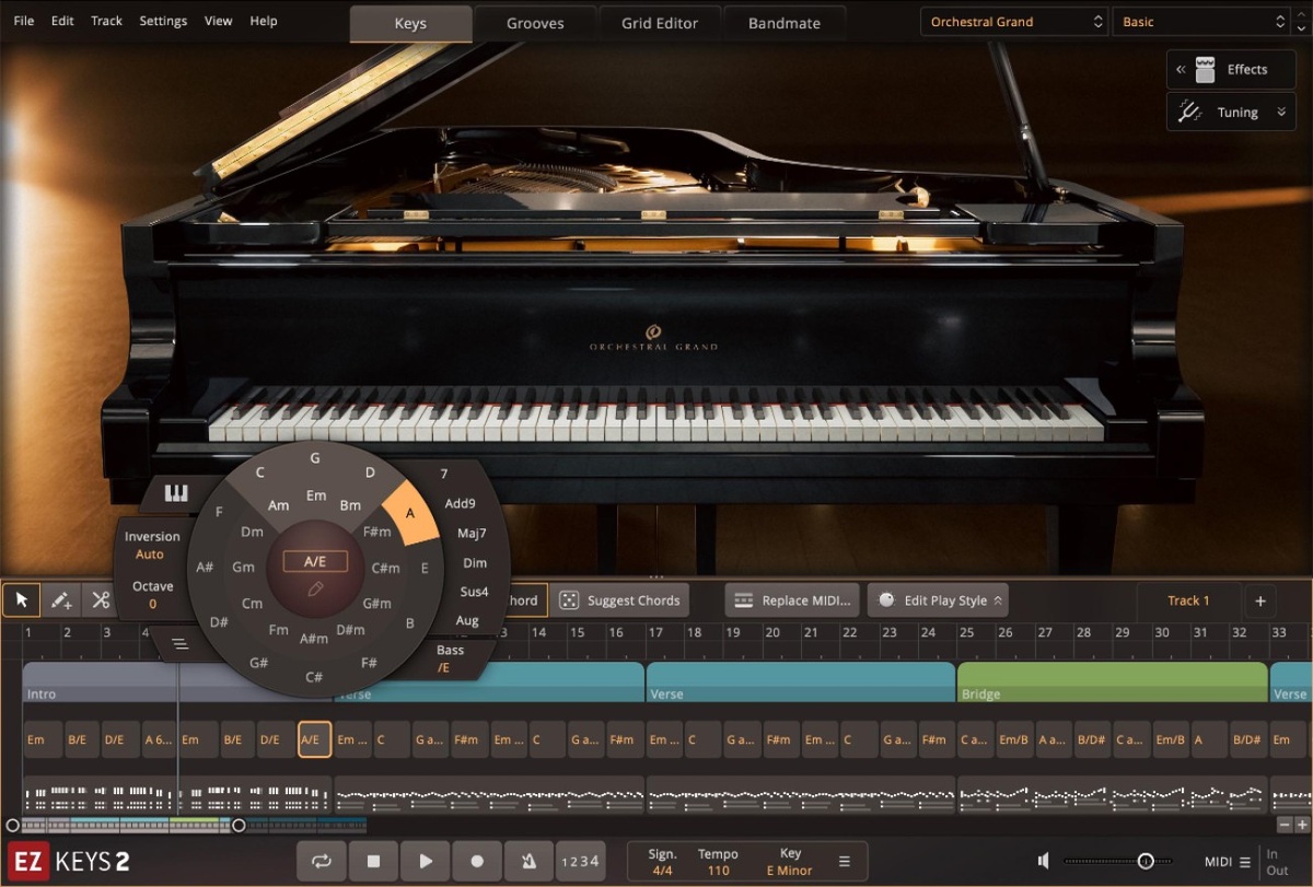 Toontrack releases Orchestral Grand EKX for EZkeys 2