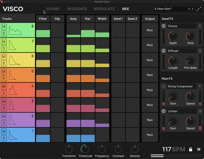 Visco mix section