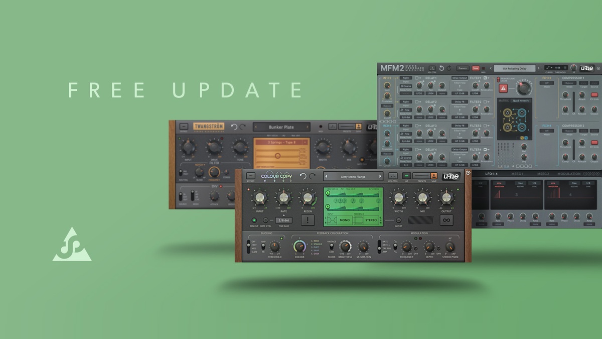 u-he’s Color Copy, MFM2 & Twangström updated with CLAP support