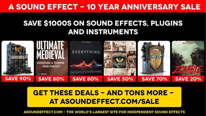 A Sound Effect 10th Birthday Sale