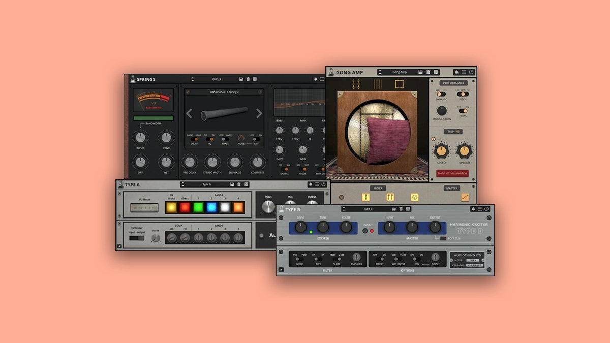 Bundle of AudioThing’s Gong Amp, Springs and Type A & B on sale for  USD