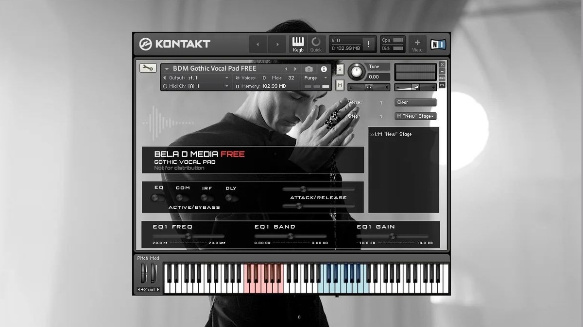 Bela D Media offers subscribers free Gothic Vocal Pad for Kontakt