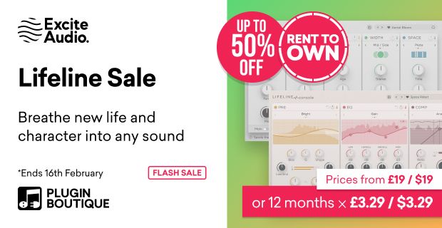 Save up to 50% on Lifeline Console and Expanse by Excite Audio