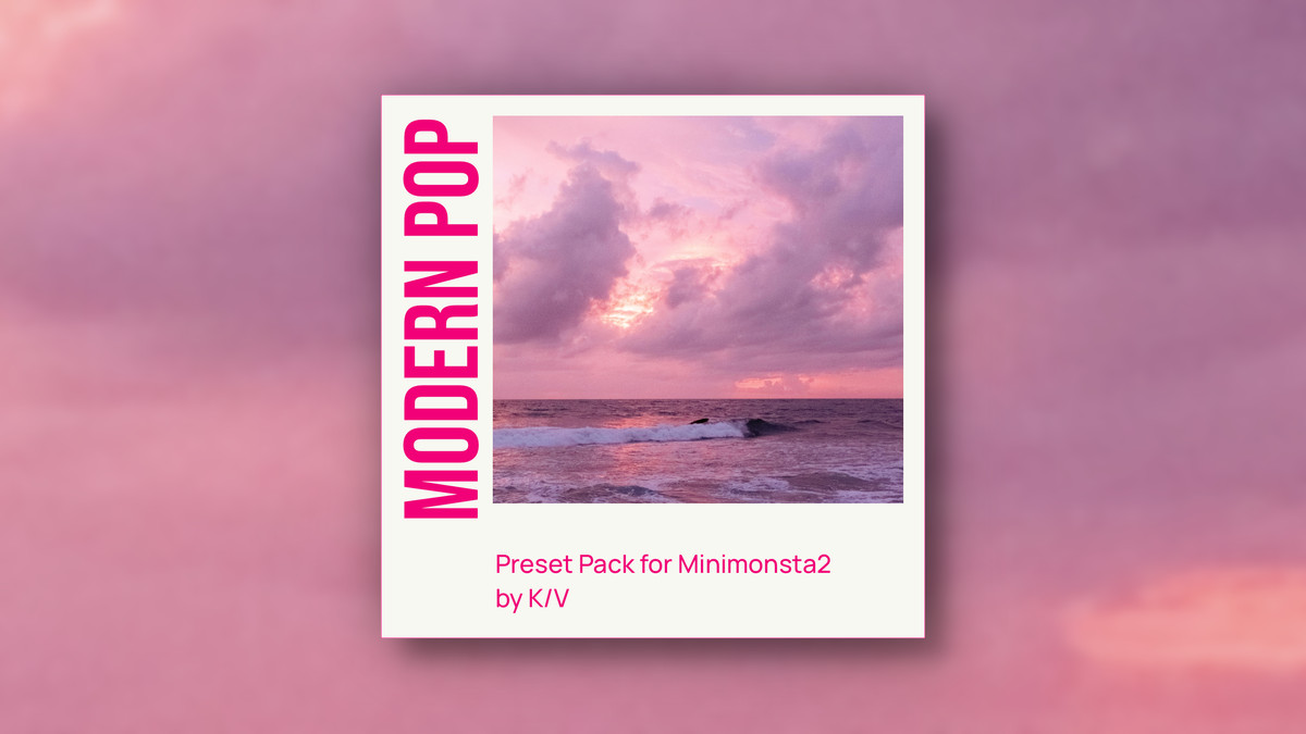 GForce releases Modern Pop preset pack for Minimonsta2 by K/V