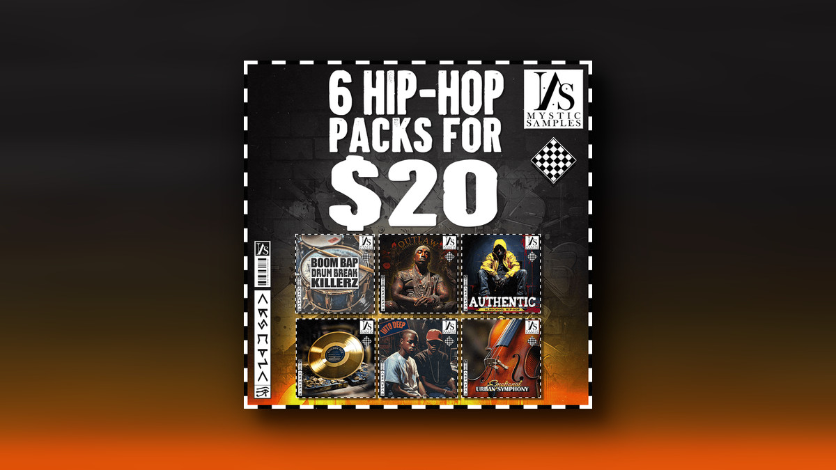 6 Hip Hop Packs by Mystic Samples on sale for $20 USD