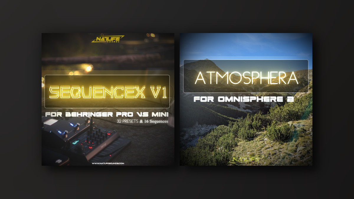 NatLife releases SequenceX V1 for Behringer Pro VS Mini and Atmosphera V1 for Omnisphere 2 + Black Friday Sale