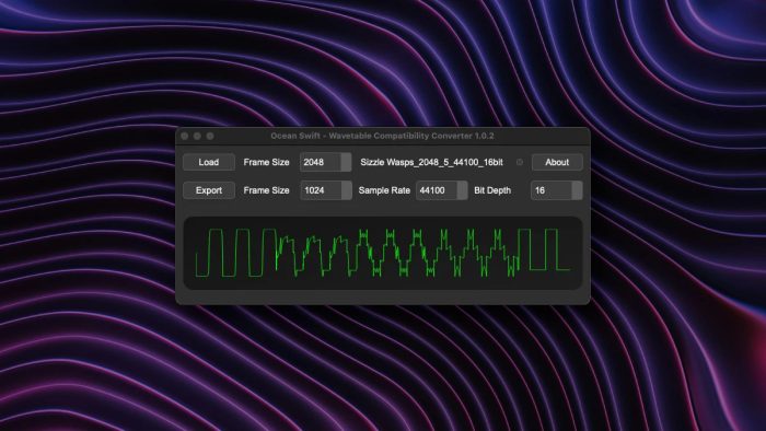 Ocean Swift Wavetable Compatibility Converter