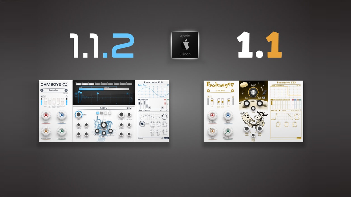 Ohm Force updates Ohmboyz Infinity and Frohmager (FREE) effect plugins