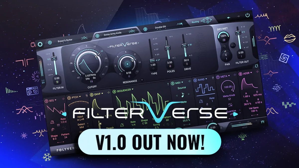 Polyverse releases Filterverse powerful and musical multi-filter plugin