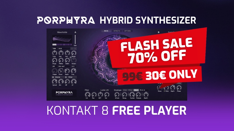 Flash Sale: Save 70% on Porphyra Hybrid for Kontakt by Ocean Swift Synthesis