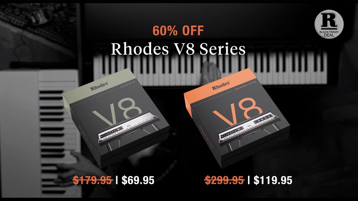 Rhodes Black Friday Month: Save 60% on Rhodes V8 and effect plugins