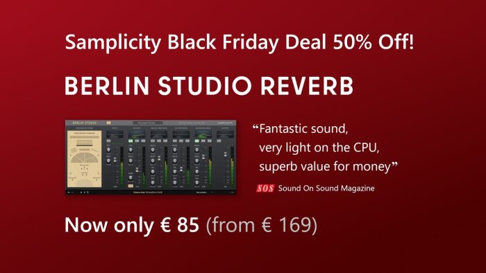 Samplicity Black Friday Bearlin Studio Reverb