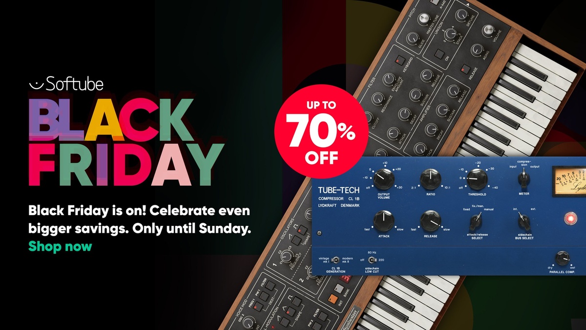 Softube launches Black Friday Sale with up to 70% OFF