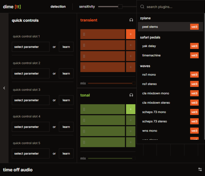 Time Off Audio Dime tt plugins