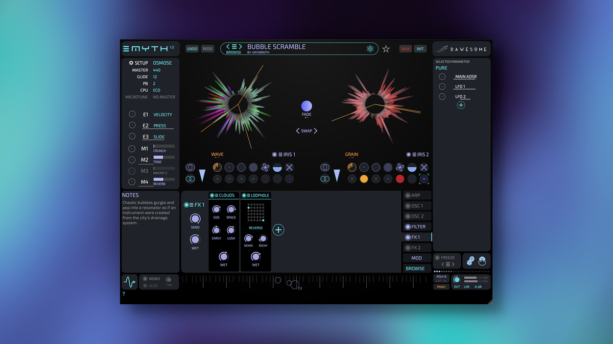 Dawesome updates MYTH re-synthesis instrument to v1.5