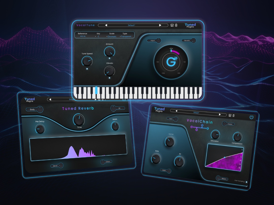 Save up to 69% on vocal effects by Tuned Plugins