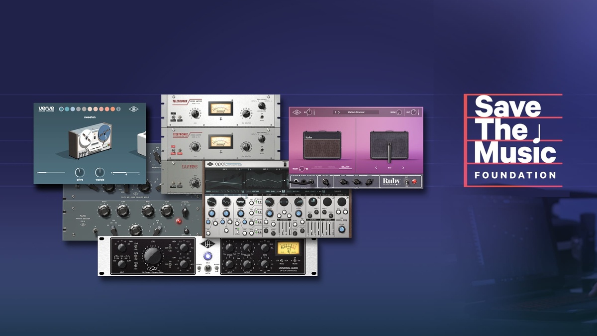 UAD Save The Music Holiday Bundle: 6 plugins for $49 USD