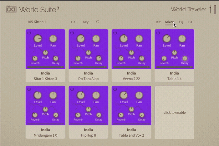 UVI World Suite 3 mixer eq fx