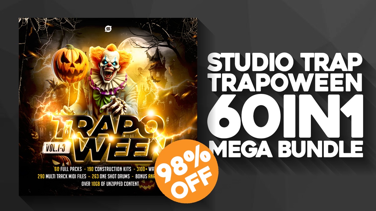 TrapOween 60-in-1 Bundle by Studio Trap on sale for .95 USD