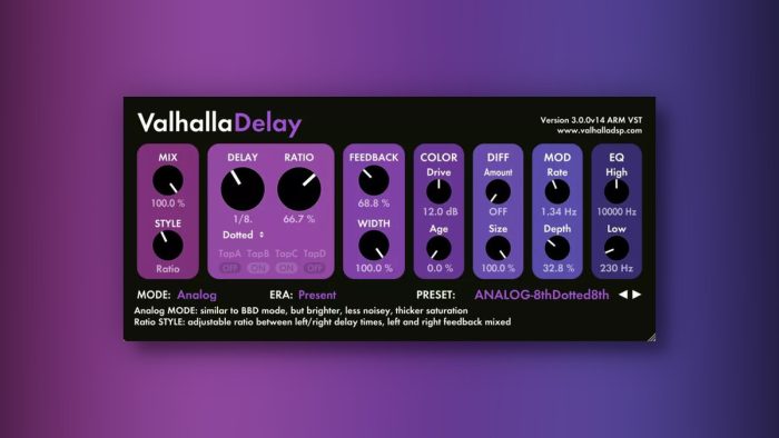 ValhallaDelay 3 update