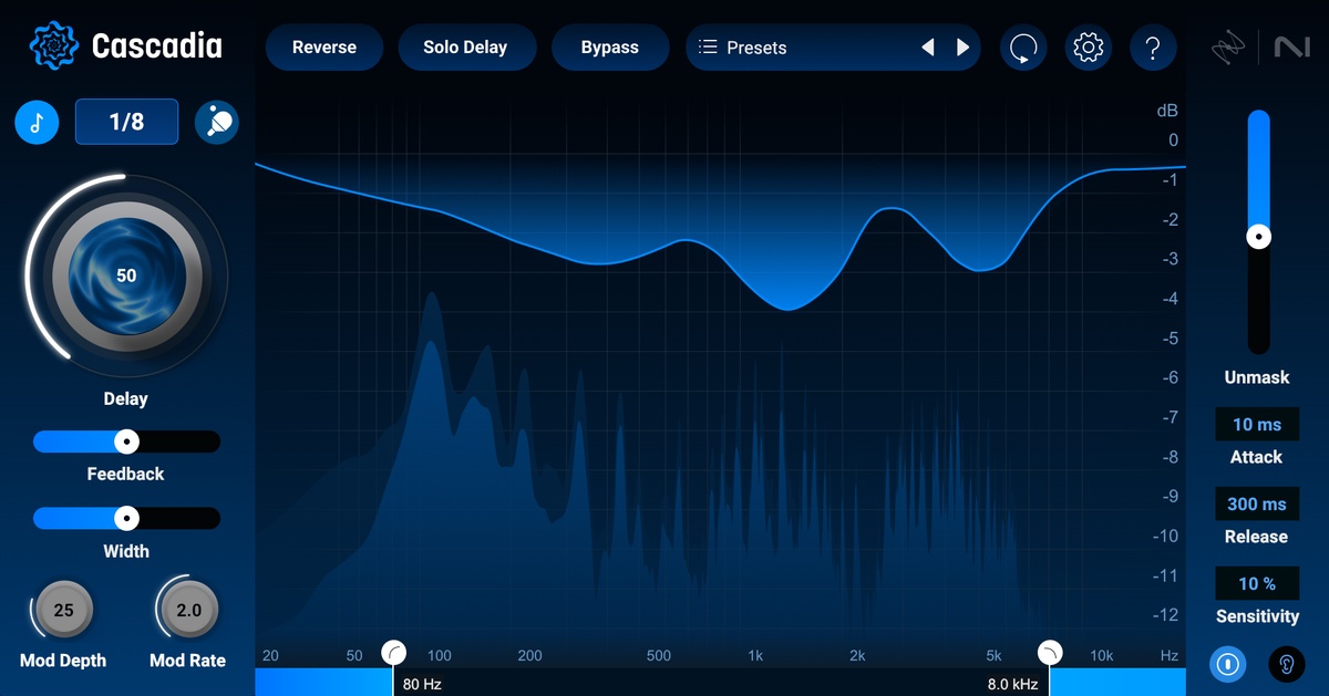 iZotope launches Cascadia intelligent tape delay for clear and present mixes