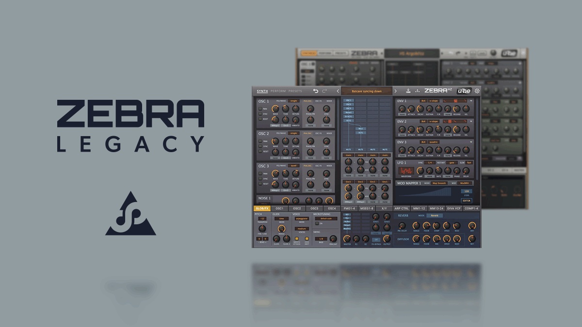 u-he updates Zebra Legacy software synthesizer to v2.9.4