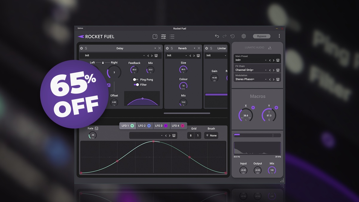 Rocket Fuel multi-effect plugin by Lunatic Audio on sale at 65% OFF