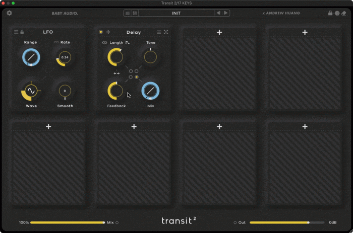 Baby Audio Transit 2 assign parameters