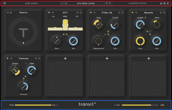 Baby Audio Transit 2 interface