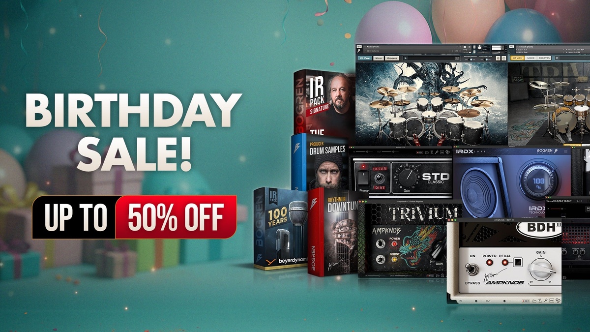 Bogren Digital Birthday Sale: Save 50% on plugins & sound packs