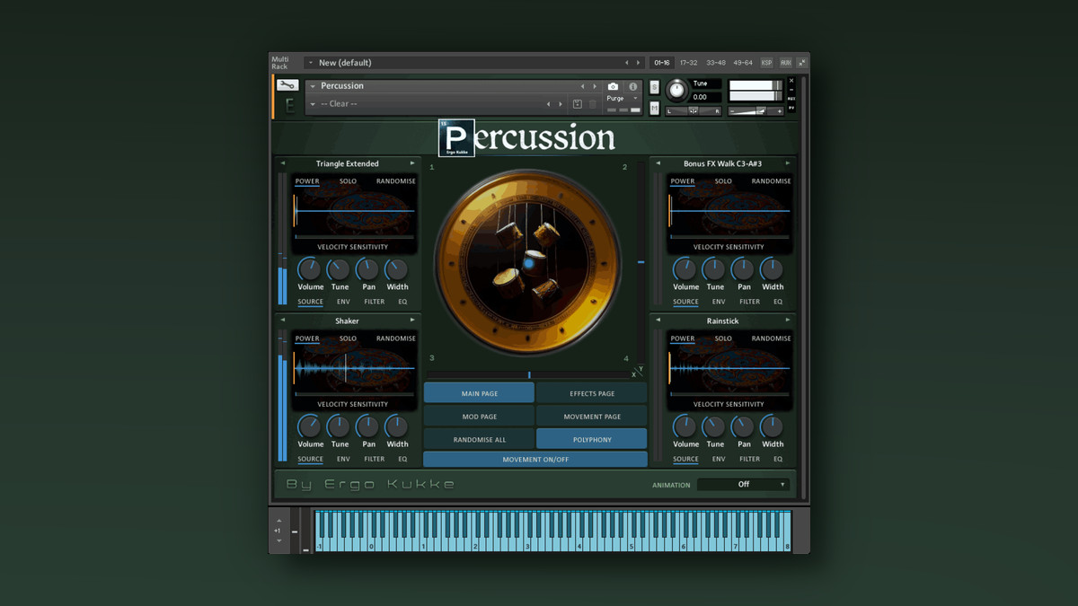 Ergo Kukke releases Percussion instrument library for Kontakt