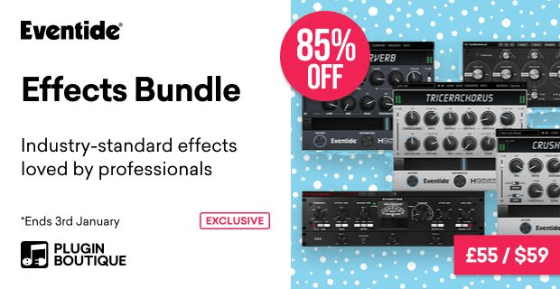 Save 85% on Eventide Effects Bundle: Blackhole, Tricerachorus & Instant Phaser MkII