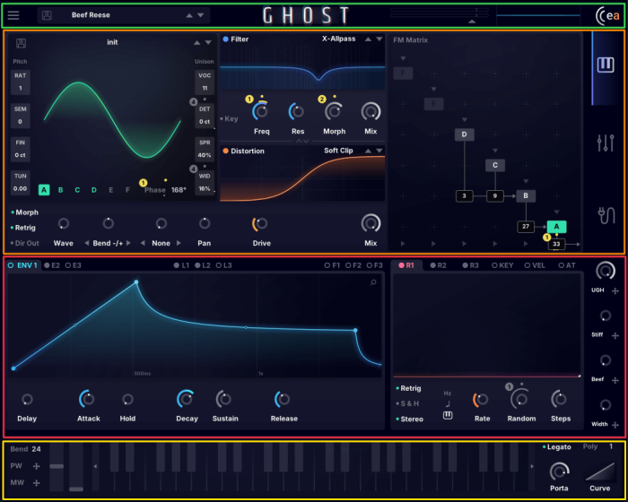 Exacoustics Ghost interface