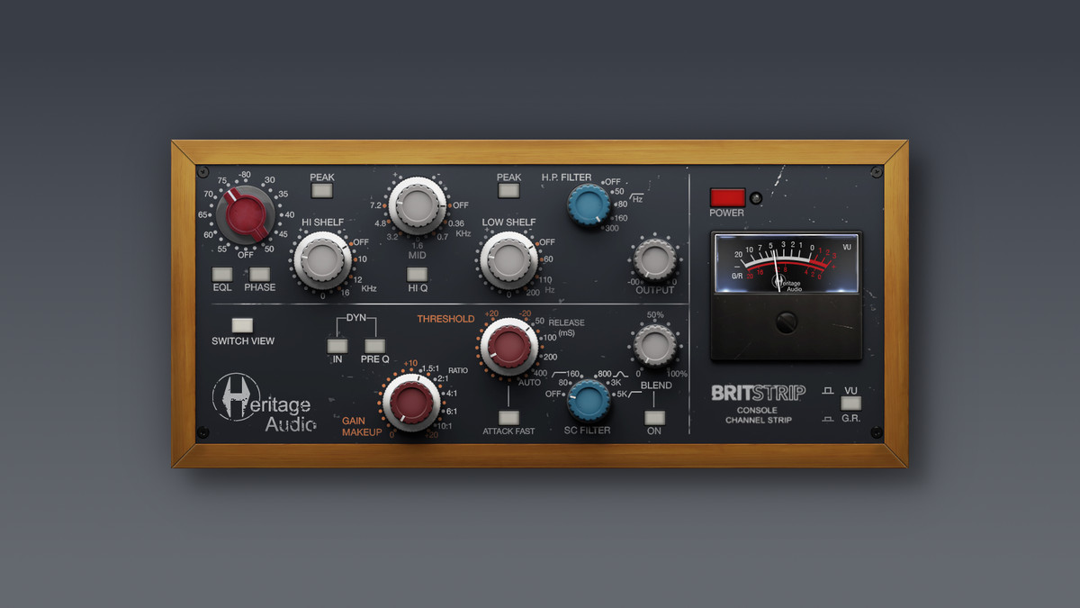 Heritage Audio launches BritStrip native channel strip effect plugin