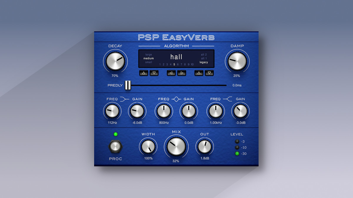 PSP Audioware updates EasyVerb algorithmic reverb to v2.0 + FREE Chamber