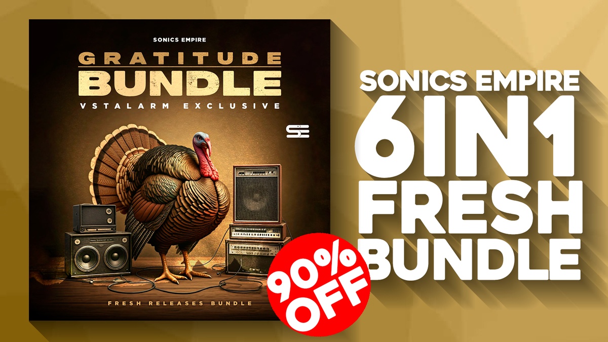 Sonics Empire Gratitude Bundle: 6 sample packs for $9.95 USD