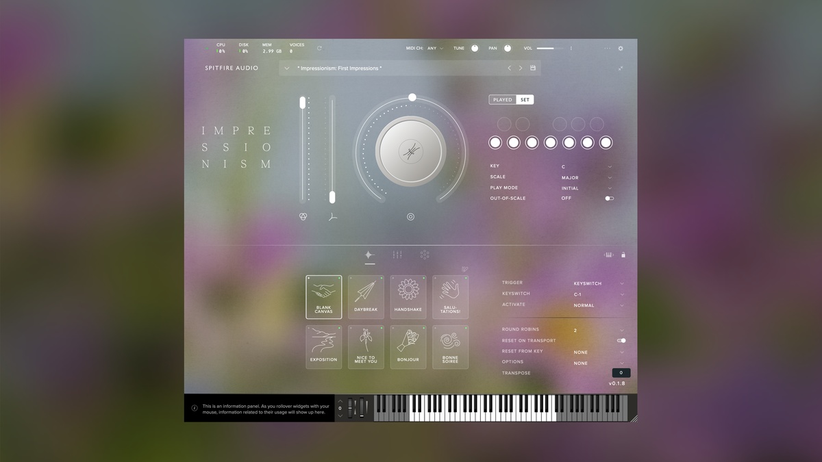 Spitfire’s Impressionism offers a hued palette of instrumental sound
