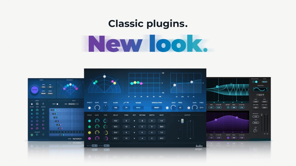 Waves V15 Update: Updated interfaces for Doubler, SuperTap & Enigma