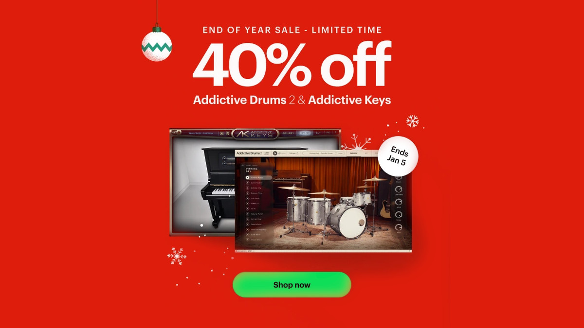 XLN Audio End Of Year Sale: Save 40% on Addictive Drums & Keys