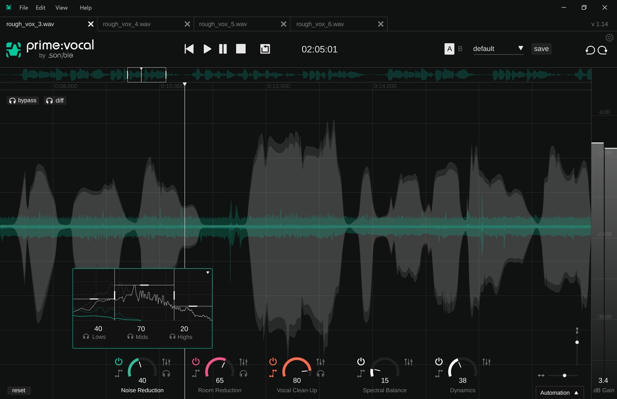 Sonible releases prime:vocal advanced vocal processing software