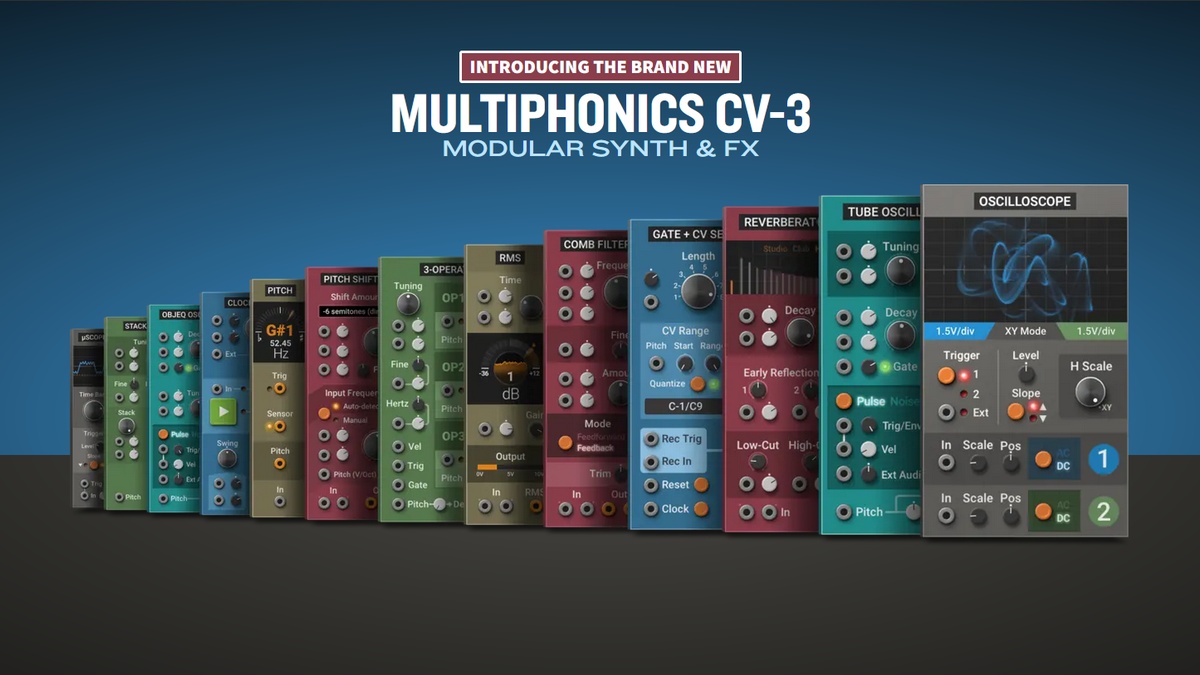 Applied Acoustics Systems releases Multiphonics CV-3 modular synth & FX plugin