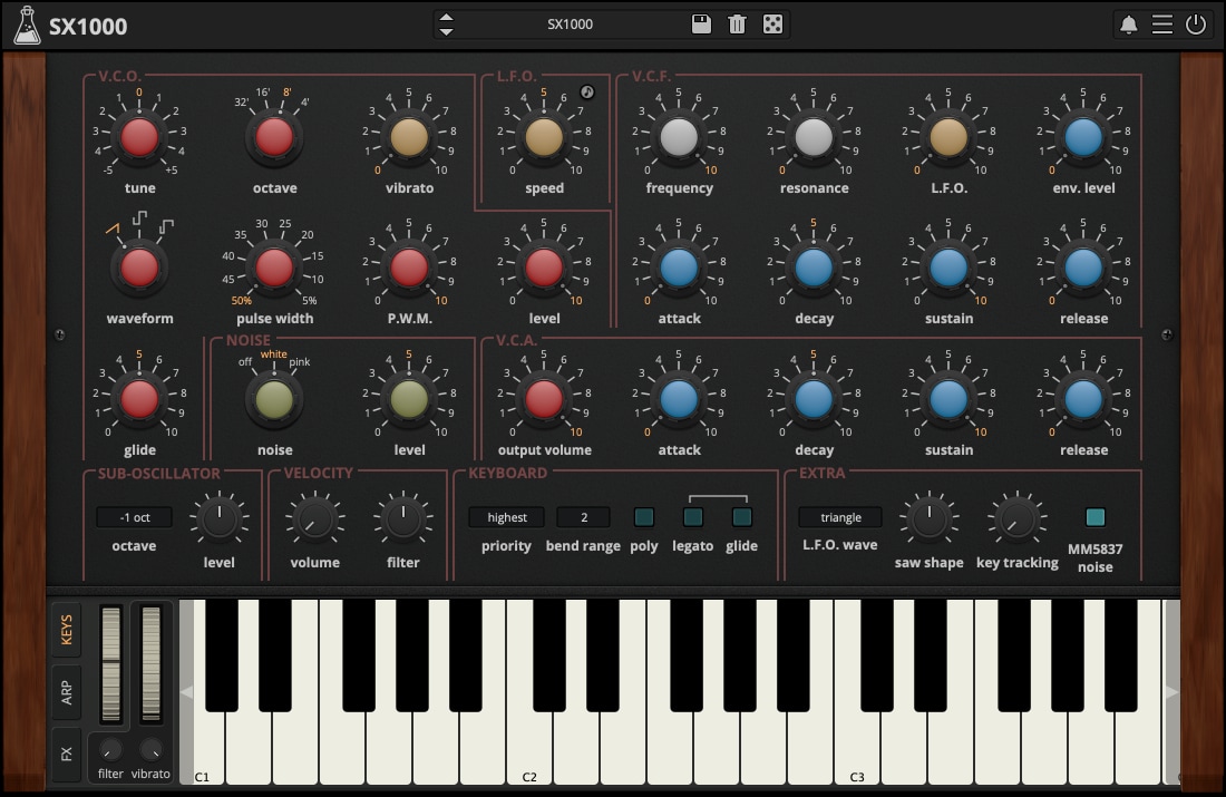 AudioThing releases SX1000 vintage analog synthesizer