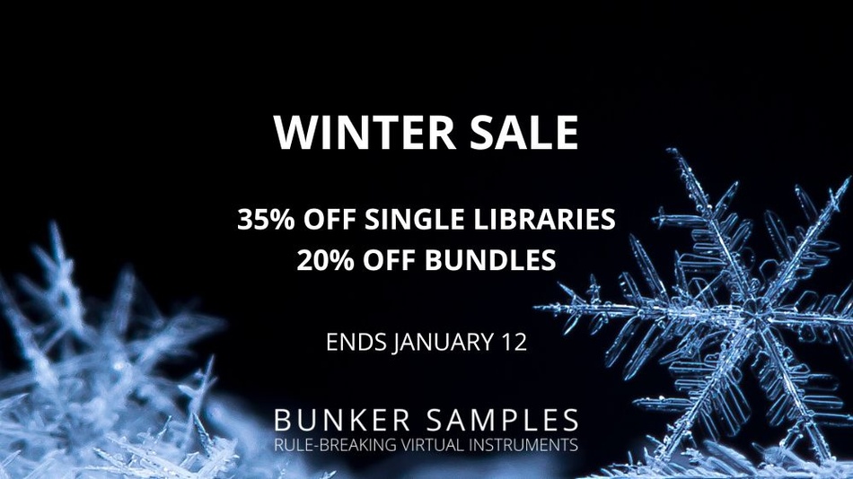 Bunker Samples Winter Sale: Save up to 35% on sample libraries