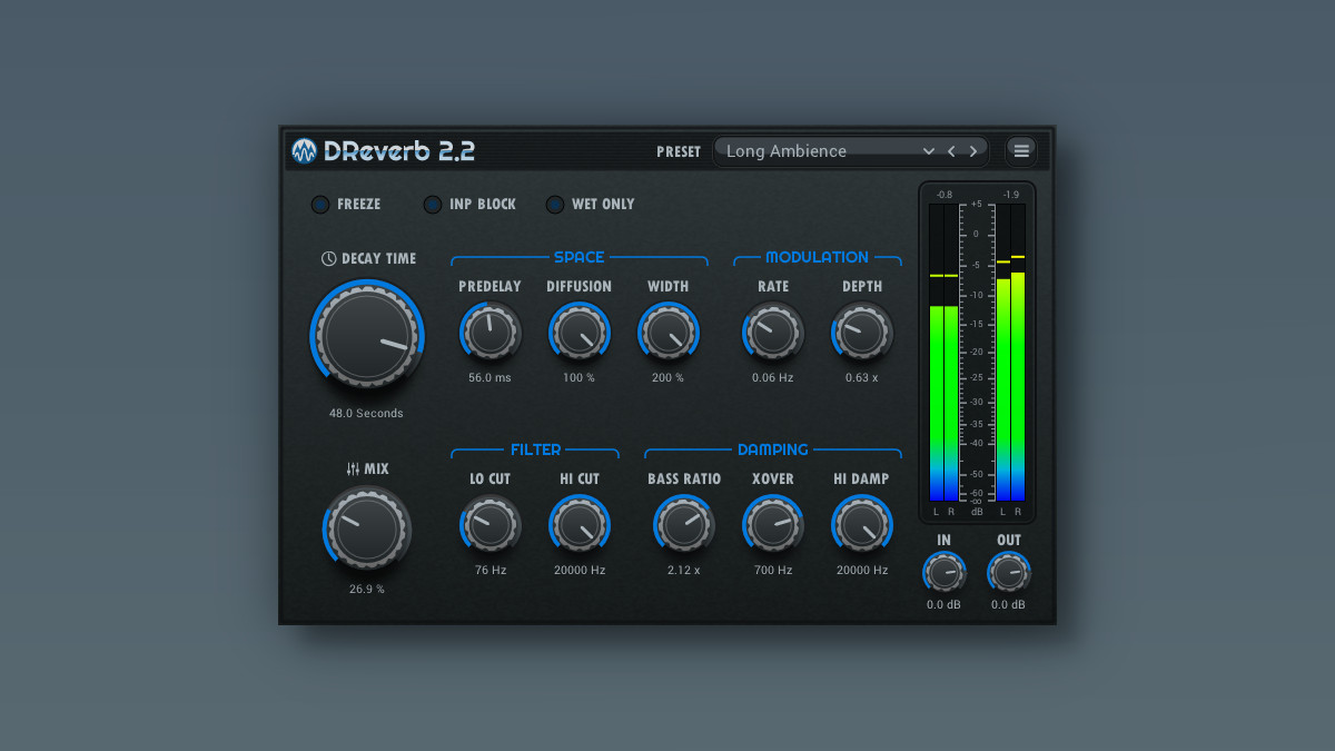 Stone Voices updates DReverb reverb effect plugin to v2.2