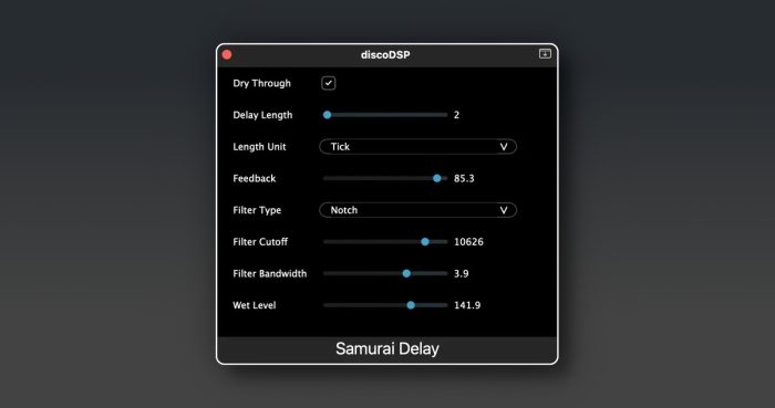 DiscoDSP Samurai Delay