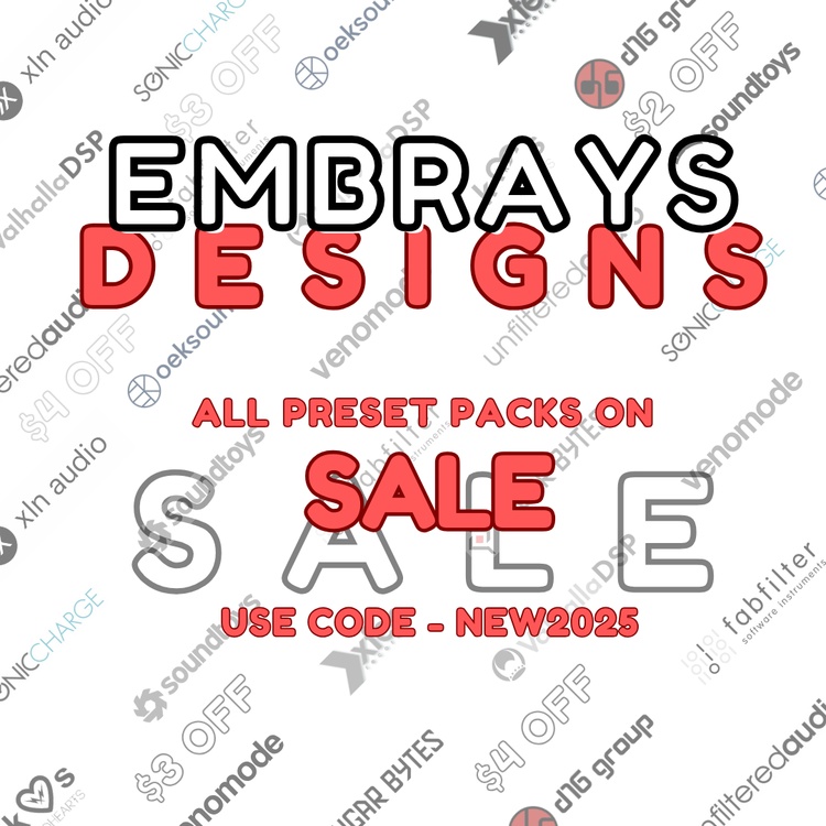 Embrays Designs preset packs on sale from $3 USD