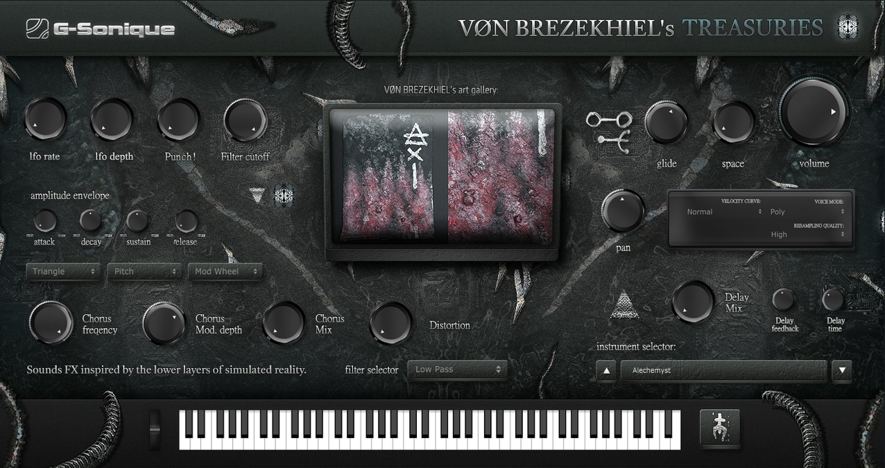 G-Sonique releases Vøn Brezekhiel Treasuries virtual instrument