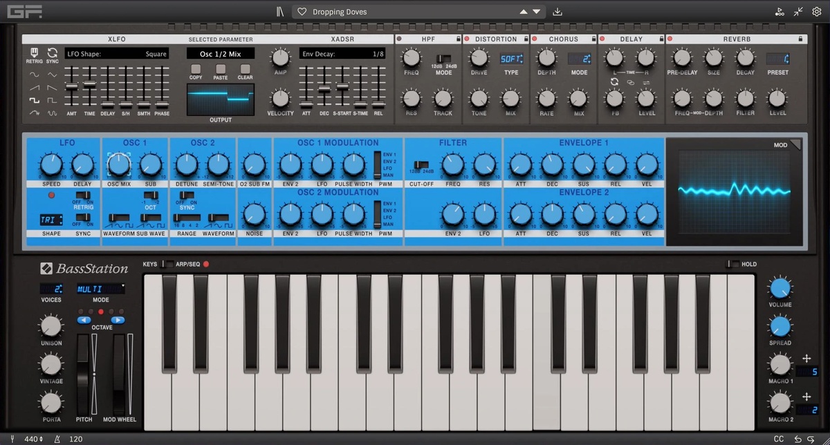 Novation & GForce launch Bass Station software synthesizer