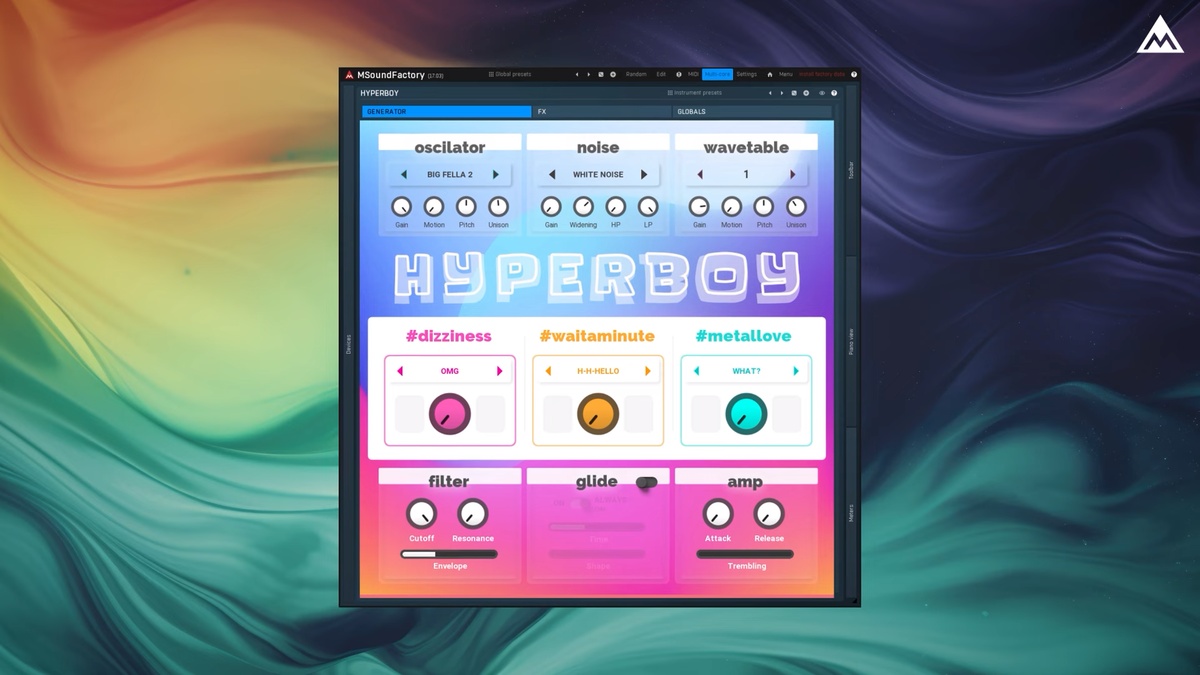 Meldaproduction updates plugins to v17.03, including Hyperboy & Dark Tech for MSoundFactory