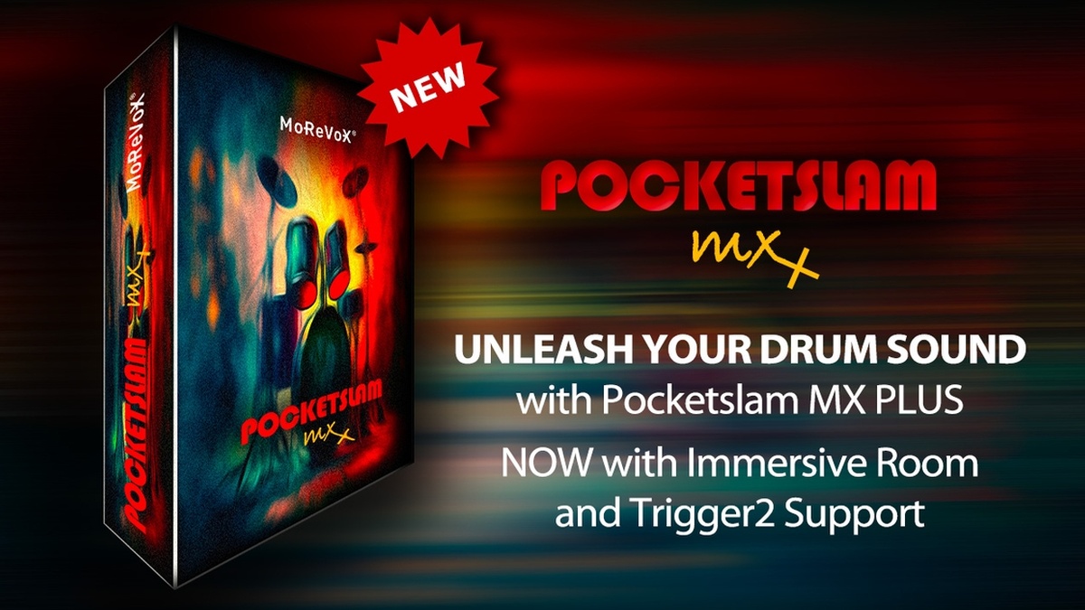 MoReVoX releases Pocketslam MX PLUS drum sample library